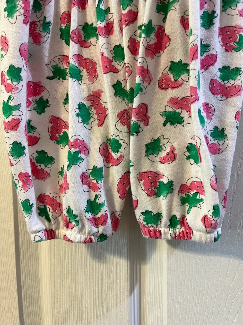 Vintage OshKosh B'gosh Strawberry Bubble Romper & Polo Shirt Set